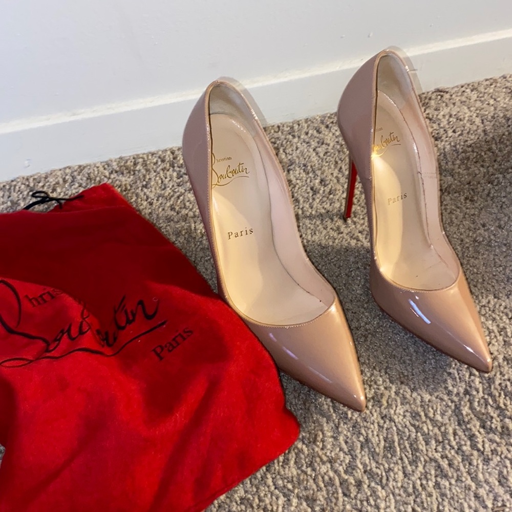 Christian Louboutin So Kate Nude Heels